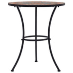 HKH Mesa Bistrô em Mosaico 60 Cm Cerâmica /cinzento - Laranja