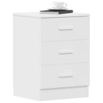 HKH Mesa de Cabeceira em Derivados de Madeira - Branco