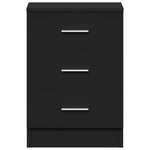 HKH Mesa de Cabeceira em Derivados de Madeira - Preto