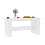 HKH Mesa de Jantar em Derivados de Madeira - Branco