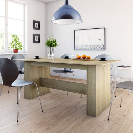 Mesa de Comedor HKH de Derivados de Madera Sonoma en Roble