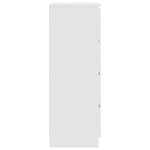 HKH Aparador em Madeira Processada com 4 Gavetas 60 X 35 X 98,5 Cm - Branco