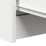 HKH Aparador em Madeira Processada com 4 Gavetas 60 X 35 X 98,5 Cm - Branco