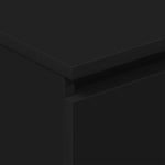HKH Aparador em Madeira Processada com 4 Gavetas 60 X 35 X 98,5 Cm - Preto