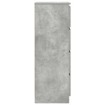 HKH Cómoda de Madera Procesada con 4 Cajones 60 X 35 X 98,5 Cm - Gris Cemento