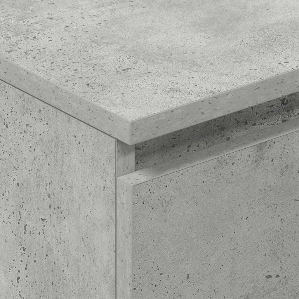 HKH Cómoda de Madera Procesada con 4 Cajones 60 X 35 X 98,5 Cm - Gris Cemento