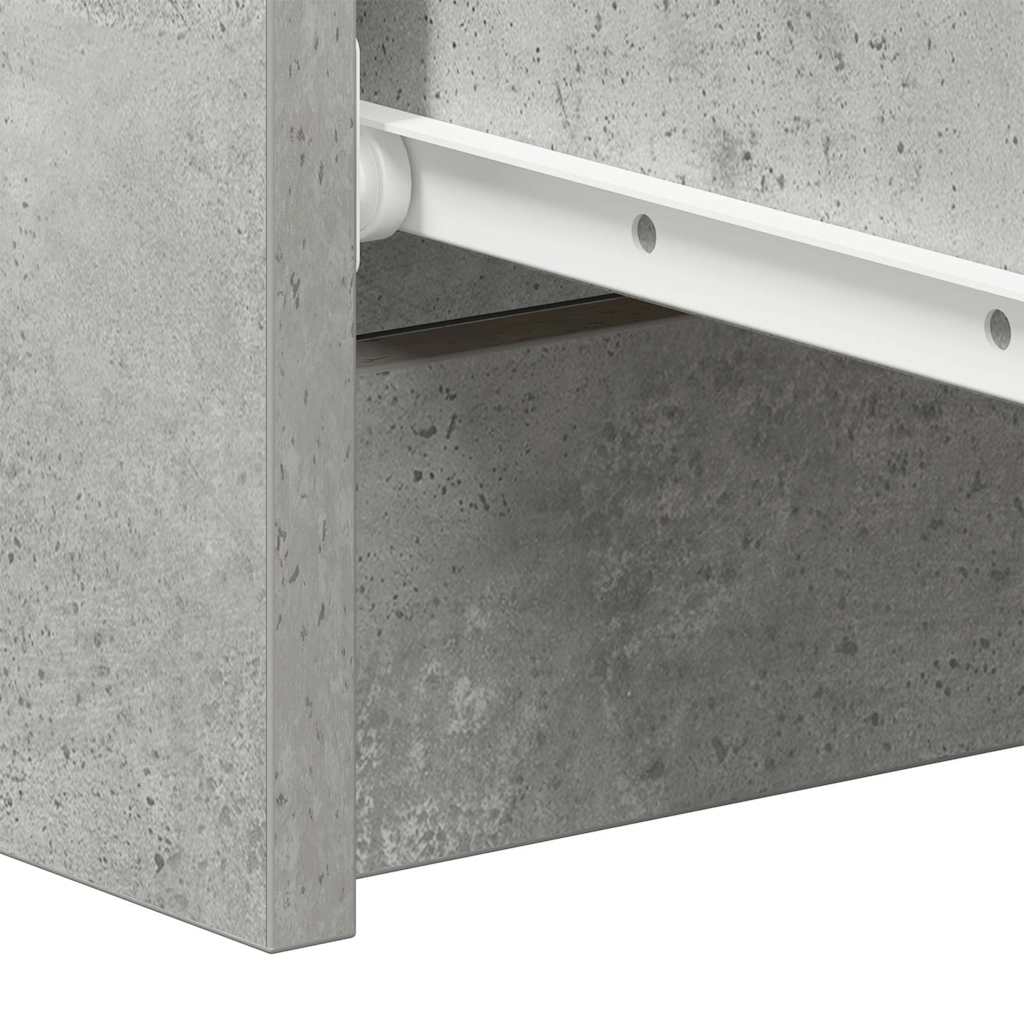 HKH Cómoda de Madera Procesada con 4 Cajones 60 X 35 X 98,5 Cm - Gris Cemento
