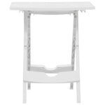 HKH Mesa de Jardim Dobrável 45,5x38,5x50 Cm - Branco