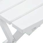 HKH Mesa de Jardim Dobrável 45,5x38,5x50 Cm - Branco