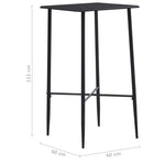HKH Mesa de Bar em MDF - Preto