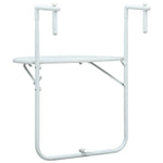 HKH Mesa Varanda Pendurar 60x64x83,5cm Plástico Aspeto Vime - Branco