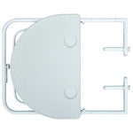 HKH Mesa Varanda Pendurar 60x64x83,5cm Plástico Aspeto Vime - Branco