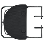 HKH Mesa Varanda Pendurar 60x64x83,5cm Plástico Aspeto Vime - Preto