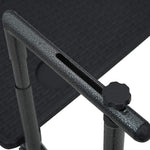 HKH Mesa Varanda Pendurar 60x64x83,5cm Plástico Aspeto Vime - Preto