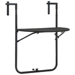 HKH Mesa Balcón Colgar 60x64x83,5cm Plástico Aspe. Ratán Marrón - Marrón