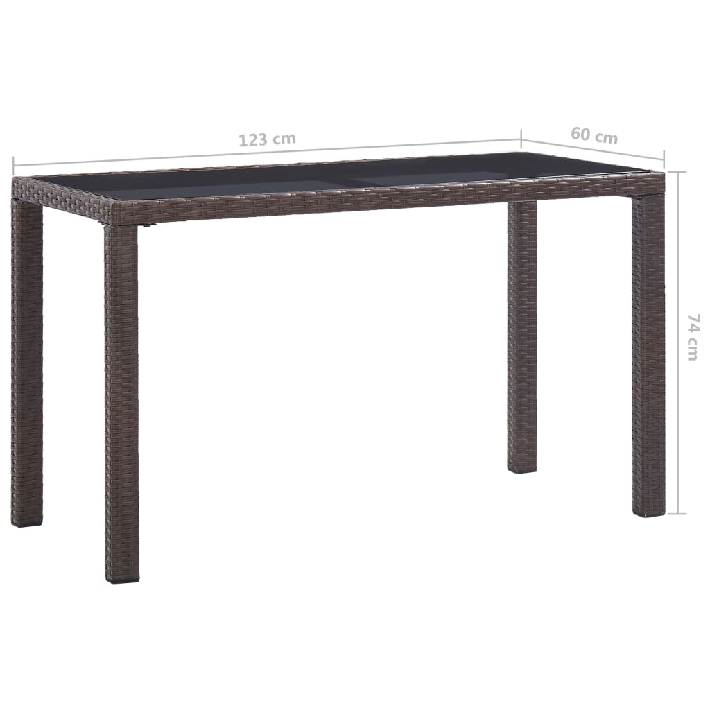 HKH Mesa de Jardim Vime Pe Castanho - Marrom