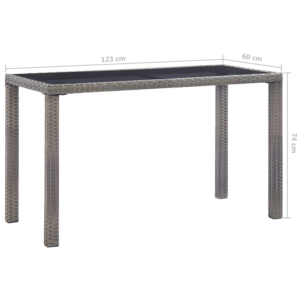 HKH Mesa de Jardim Vime Pe - Antracite