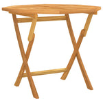HKH Mesa de Jardim Dobrável 85x85x76 Cm Madeira Teca Maciça - Marrom