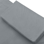 HKH Espreguiçadeira Com Toldo E Almofadas Cinzento - Cinzeto