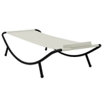 HKH Espreguiçadeira De Jardim Aço - Creme