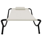 HKH Espreguiçadeira De Jardim Aço - Creme