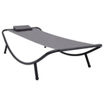 HKH Espreguiçadeira De Jardim Aço Cinzento - Cinzeto