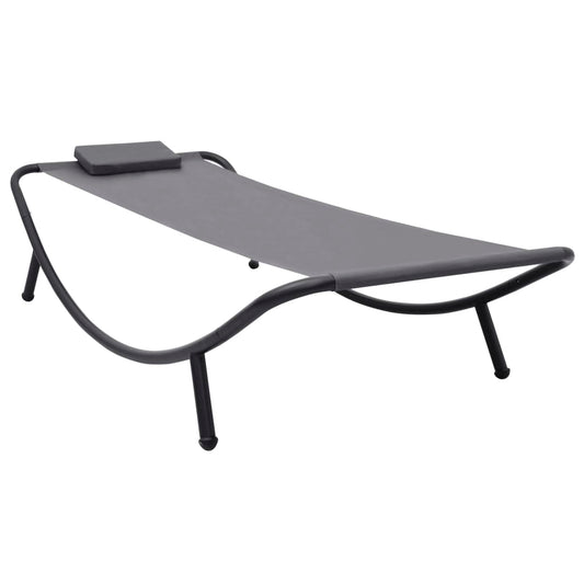 HKH Espreguiçadeira De Jardim Aço Cinzento - Cinzeto