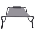 HKH Espreguiçadeira De Jardim Aço Cinzento - Cinzeto