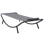 HKH Espreguiçadeira De Jardim Aço Cinzento - Cinzeto
