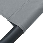 HKH Espreguiçadeira De Jardim Aço Cinzento - Cinzeto
