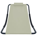 HKH Espreguiçadeira De Jardim 200x90 Cm Aço - Creme