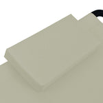 HKH Espreguiçadeira De Jardim 200x90 Cm Aço - Creme