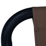 HKH Espreguiçadeira De Jardim 200x90 Cm Aço Castanho - Marrom