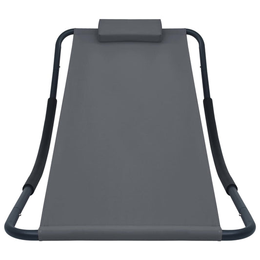 HKH Espreguiçadeira De Jardim 200x90 Cm Aço Cinzento - Cinzeto
