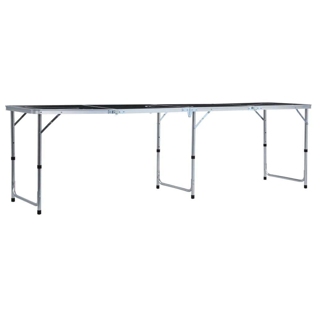 HKH Mesa para Beer Pong Dobrável 240 cm - Preto