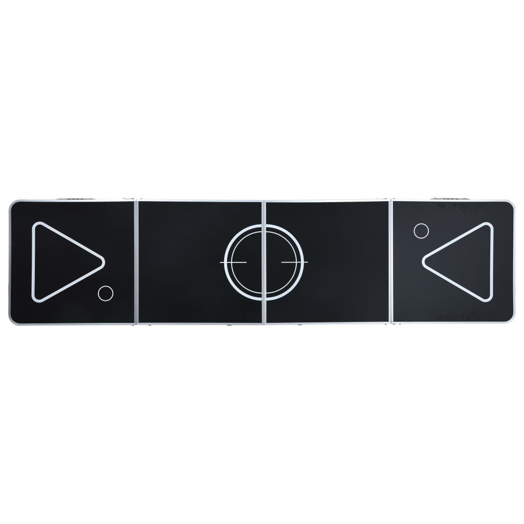 HKH Mesa para Beer Pong Dobrável 240 cm - Preto