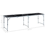 HKH Mesa para Beer Pong Dobrável 240 cm - Preto