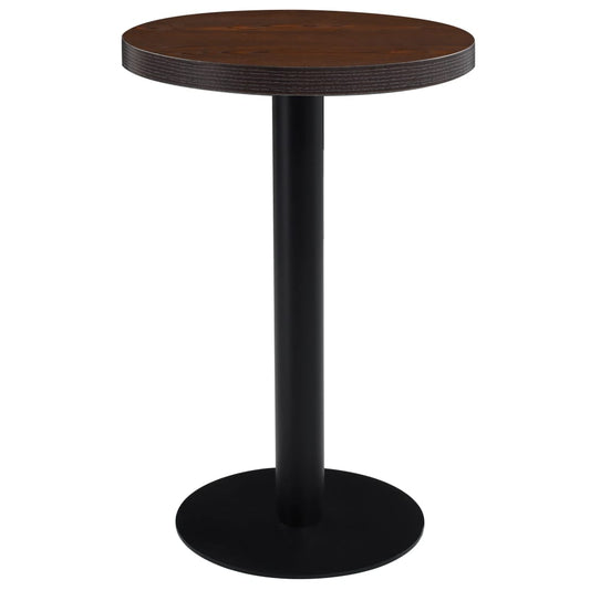 Mesa de bar HKH de MDF - Marrón Oscuro