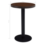 HKH Mesa de Bar em MDF - Castanho Escuro