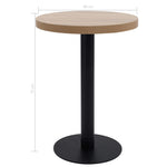 HKH Mesa de Bar 60 Cm em MDF - Castanho Claro