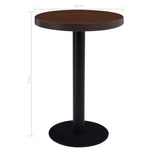 HKH Mesa de Bar em MDF - Castanho Escuro