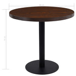 HKH Mesa de Bar 80 Cm em MDF - Castanho Escuro