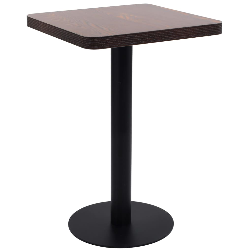 Mesa de bar HKH de MDF - Marrón Oscuro