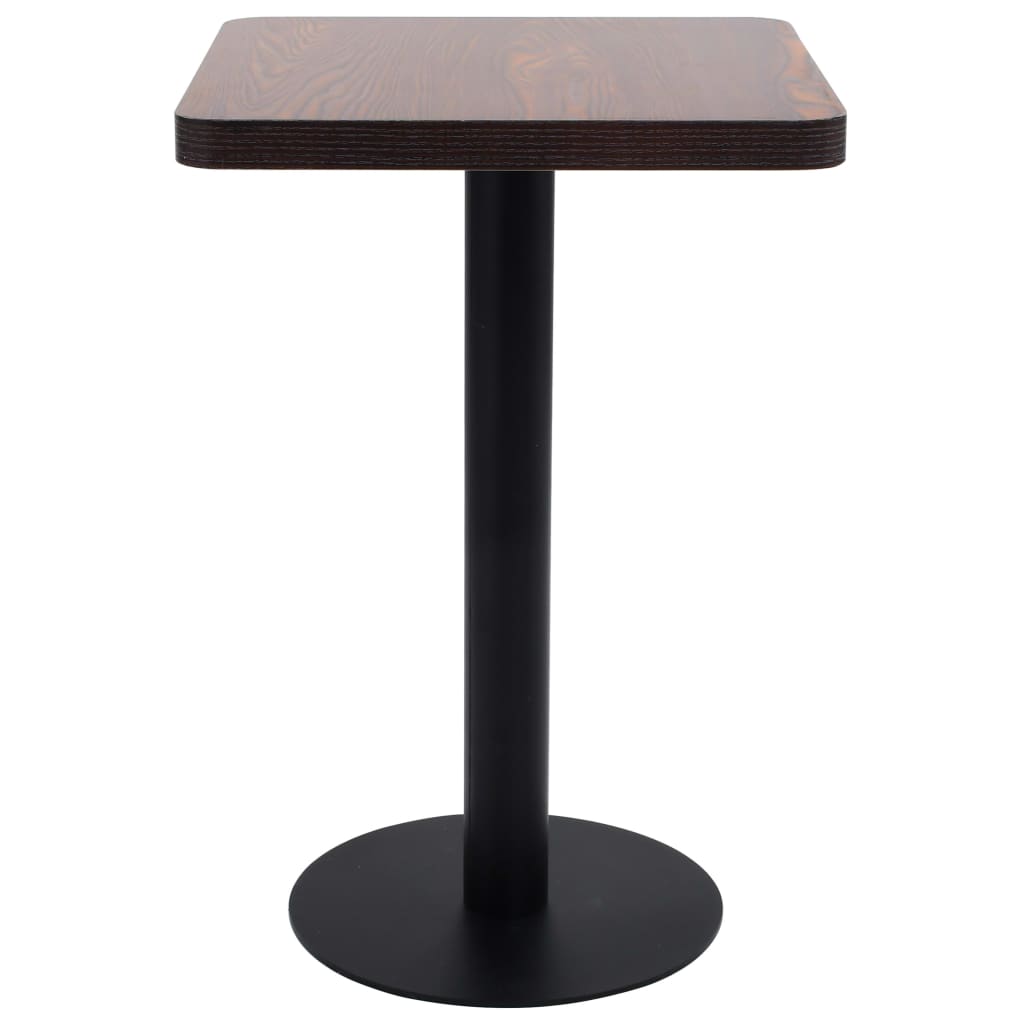 Mesa de bar HKH de MDF - Marrón Oscuro