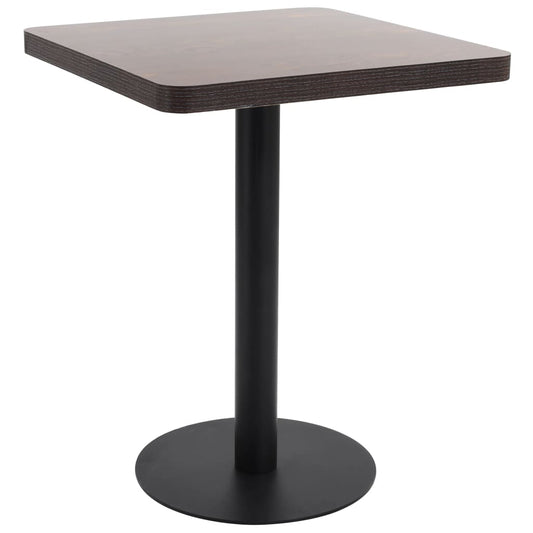 Mesa de bar HKH de MDF - Marrón Oscuro