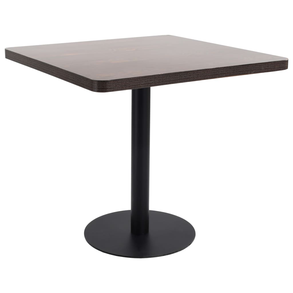 Mesa de bar HKH de MDF - Marrón Oscuro