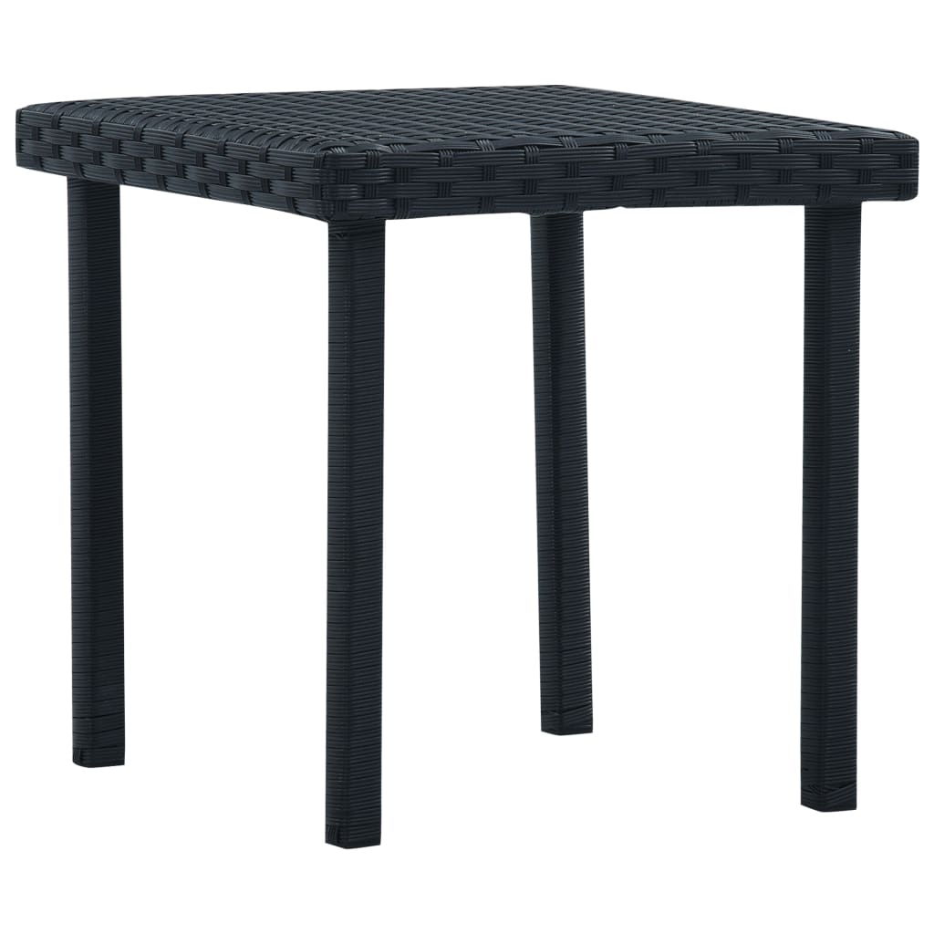 HKH Mesa de Centro para Jardim 40x40x40 Cm Vime Pe - Preto