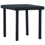 HKH Mesa de Centro para Jardim 40x40x40 Cm Vime Pe - Preto