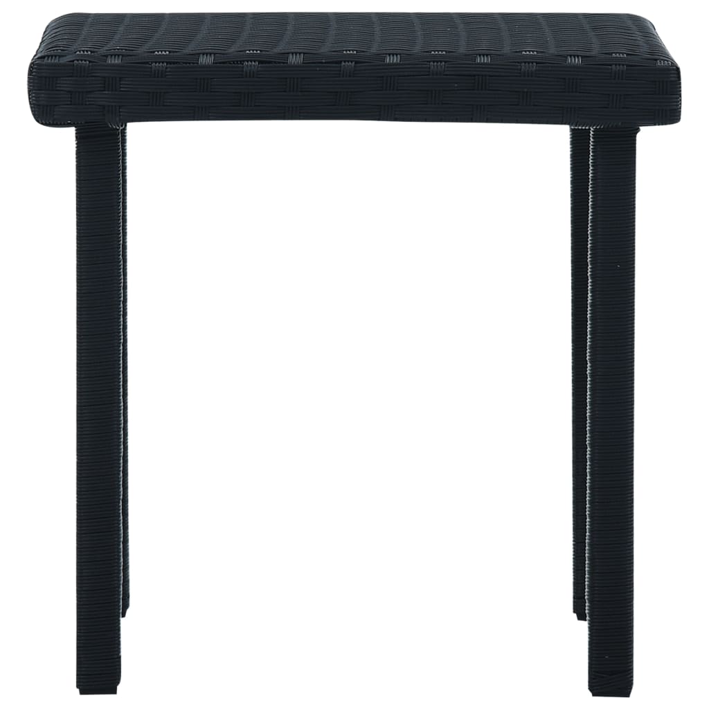HKH Mesa de Centro para Jardim 40x40x40 Cm Vime Pe - Preto