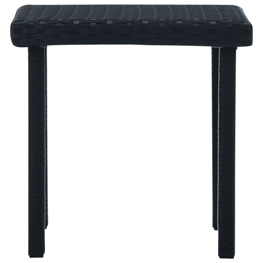 HKH Mesa de Centro para Jardim 40x40x40 Cm Vime Pe - Preto